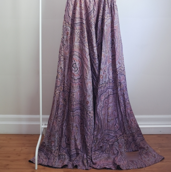 Long Purple Silk Dress - Picture 4 of 4